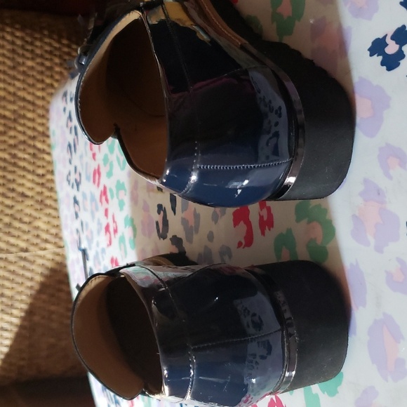 Franco Sarto carolynn tassel loafer ivy navy blue patent ...size 7 - Picture 4 of 9